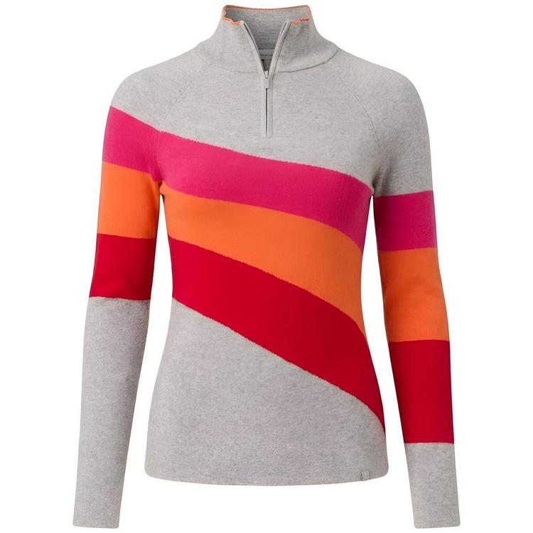 Krimson Klover Krimson Klover Riva Zip Neck Layerlangarmshirt Damen - silver - 0 | SportScheck