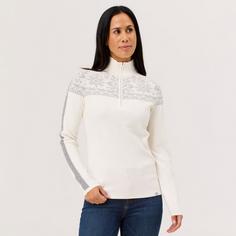 Rückansicht von Krimson Klover Summit 2.0 Zip Neck Layerlangarmshirt Damen snow