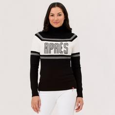 Rückansicht von Krimson Klover Annika Turtleneck Layerlangarmshirt Damen medium gray