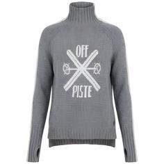 Krimson Klover Off-Piste Turtleneck Layerlangarmshirt Damen heather grey