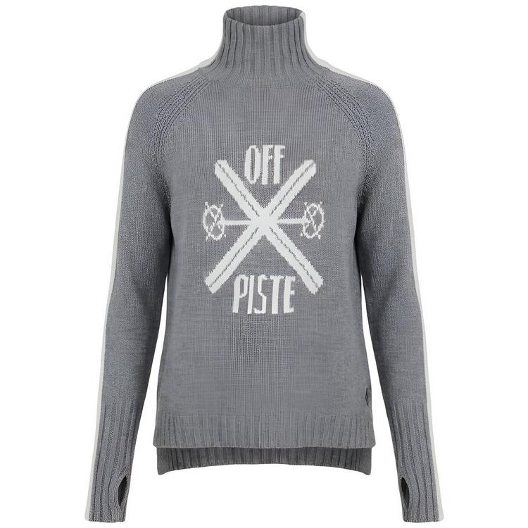 Krimson Klover Krimson Klover Off-Piste Turtleneck Layerlangarmshirt Damen - heather grey - 0 | SportScheck