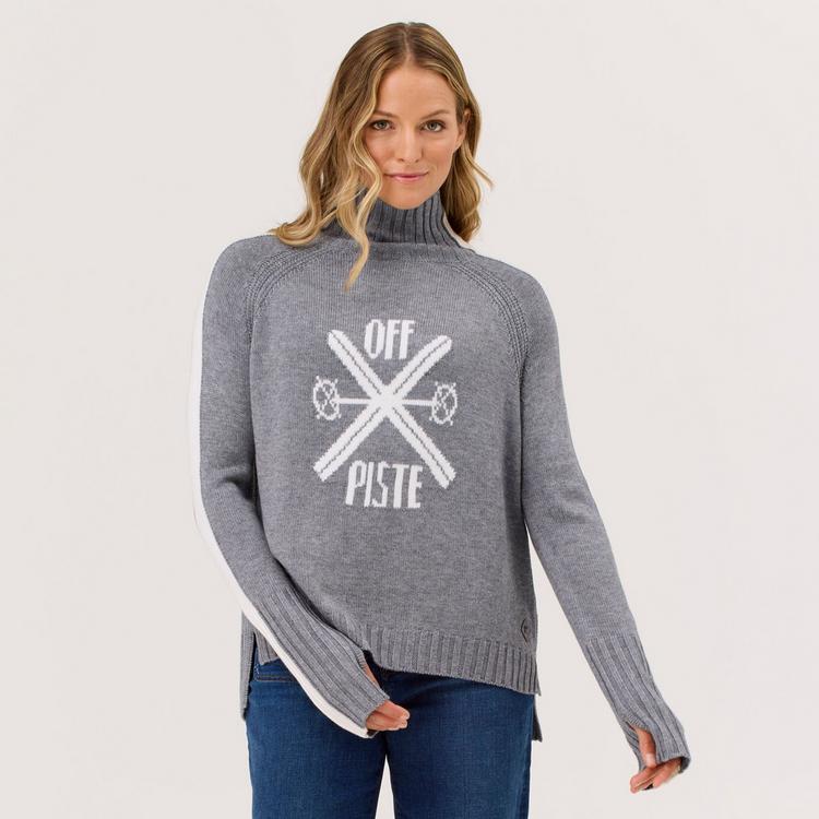 Krimson Klover Krimson Klover Off-Piste Turtleneck Layerlangarmshirt Damen - heather grey - 0 | SportScheck