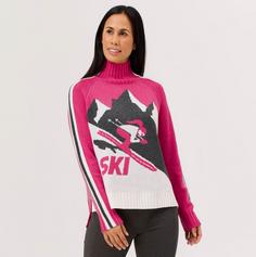 Rückansicht von Krimson Klover Ski Cortina Sweater Layerlangarmshirt Damen magenta (w-o Cortina)