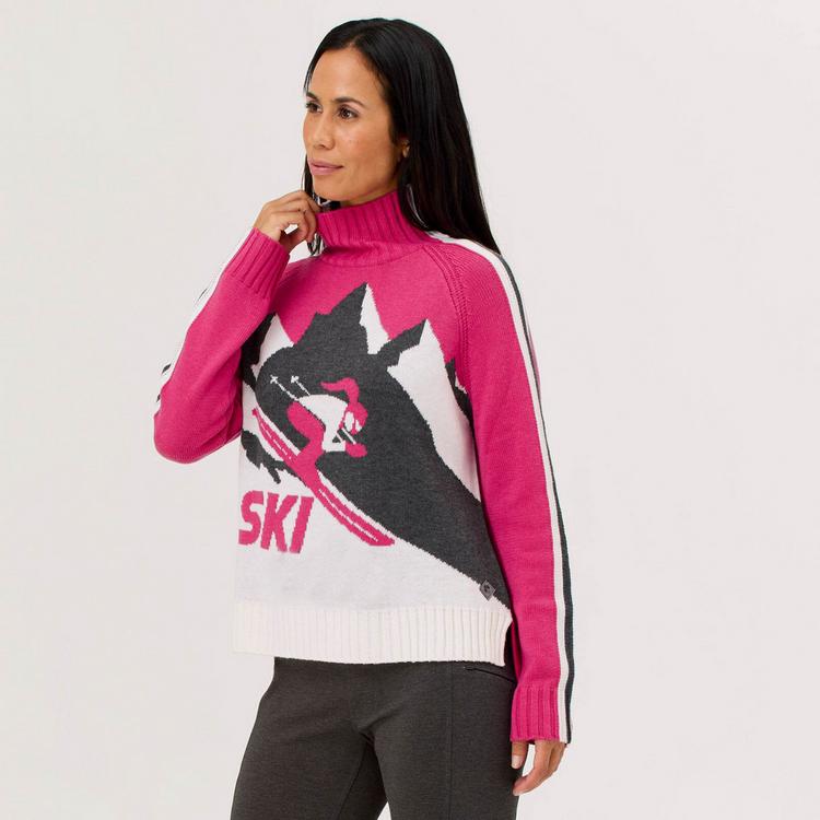 Krimson Klover Krimson Klover Ski Cortina Sweater Layerlangarmshirt Damen - magenta (w-o Cortina) - 1 | SportScheck