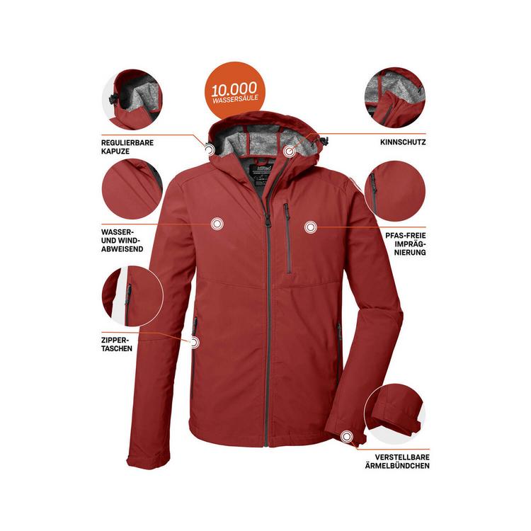 KILLTEC KILLTEC KOS 259 Funktionsjacke Herren - Rot - 3 | SportScheck