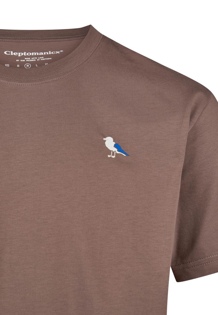 Cleptomanicx Cleptomanicx Embro Gull T-Shirt Herren - Peppercorn - 0 | SportScheck