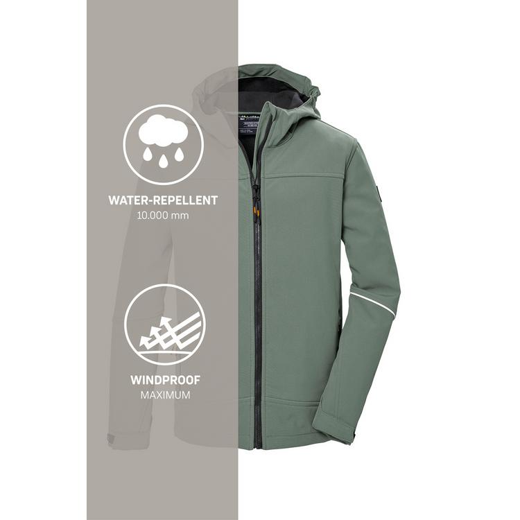 KILLTEC KILLTEC KOS 143 Softshelljacke Jungen - Oliv101 - 4 | SportScheck