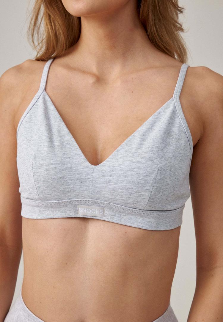 Snocks Snocks Retro Soft BH BH Damen - Grau - 0 | SportScheck