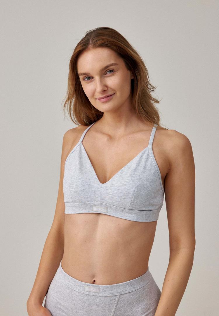 Snocks Snocks Retro Soft BH BH Damen - Grau - 2 | SportScheck