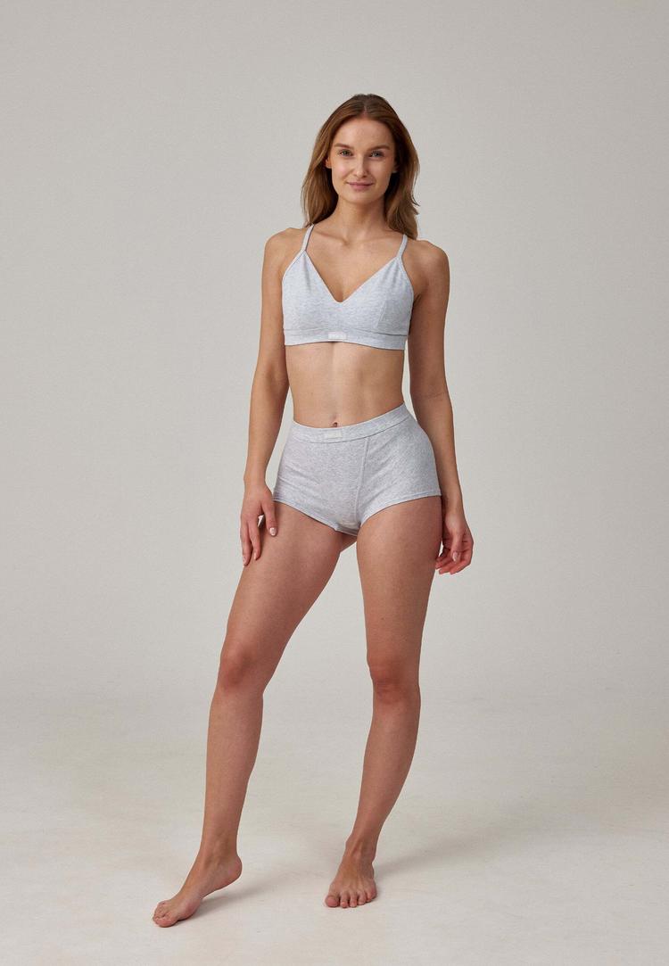 Snocks Snocks Retro Soft BH BH Damen - Grau - 3 | SportScheck