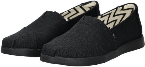 Rückansicht von Toms Slipper Slipper Damen Schwarz/Beige