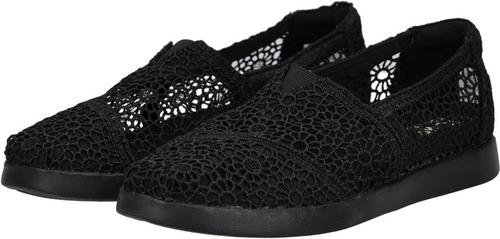 Rückansicht von Toms Slipper Slipper Damen Schwarz