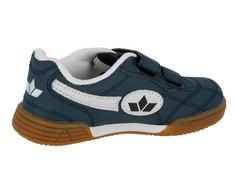 Rückansicht von LICO Indoorschuh Hallenschuhe Kinder marine/weiss