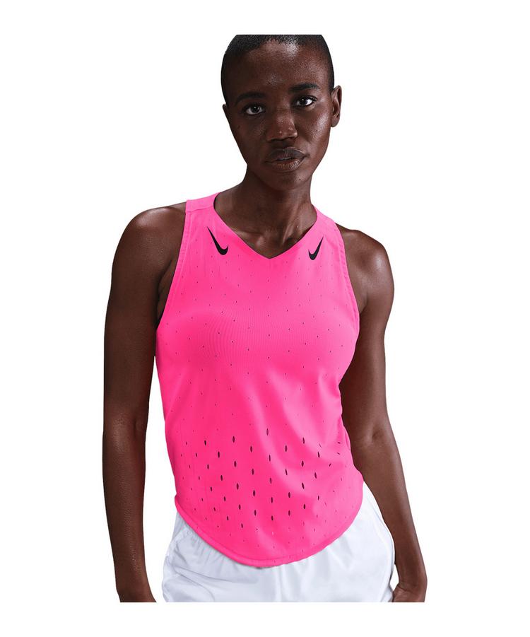 Nike Nike AeroSwift ADV Running Tanktop Damen Laufshirt Damen - rosaschwarz - 0 | SportScheck