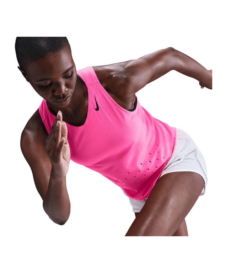 Nike Nike AeroSwift ADV Running Tanktop Damen Laufshirt Damen - rosaschwarz - 2 | SportScheck