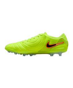 Rückansicht von Nike Tiempo Legend X Elite AG Max Voltage Fu&szlig;ballschuhe gelbschwarz