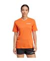 adidas Terrex Xperior T-Shirt Damen Wei&szlig; Laufshirt Damen - orange