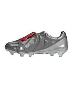 Rückansicht von adidas Predator FT FG Gunmetal Mania Fu&szlig;ballschuhe Herren graugrau