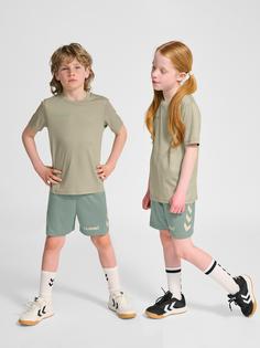 Rückansicht von hummel hmlPROMO KIDS DUO SET Trainingsanzug Kinder ABBEY STONE/ICEBERG GREEN
