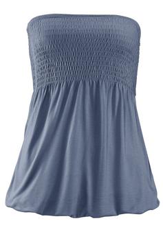 Lascana Bandeautop Bandeautop Damen rauchblau