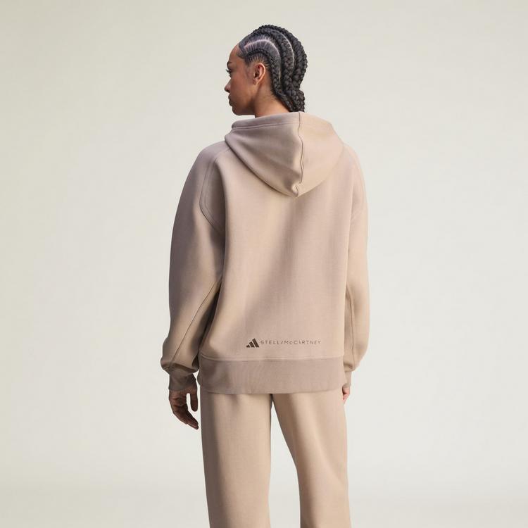 adidas adidas adidas by Stella McCartney Kapuzenjacke Hoodie Damen - Chalky Brown - 1 | SportScheck