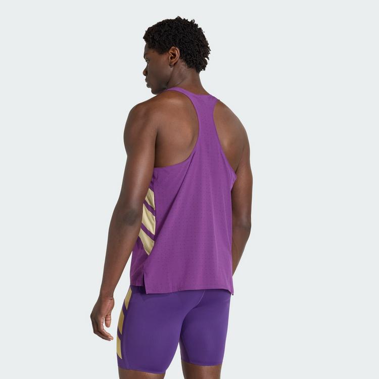 adidas adidas Adizero Road to Records Singlet Funktionstank Herren - Tribe Purple - 1 | SportScheck