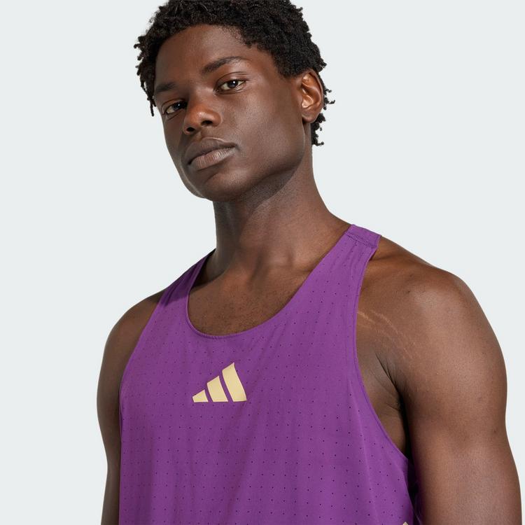 adidas adidas Adizero Road to Records Singlet Funktionstank Herren - Tribe Purple - 0 | SportScheck