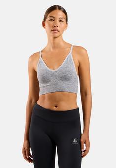 Rückansicht von Odlo PADDED SEAMLESS SOFT 2 Sport-BH Damen light grey melange(10653)