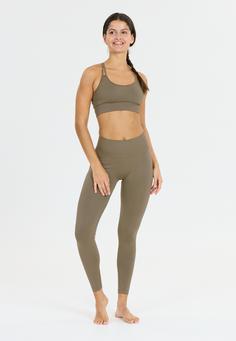 Rückansicht von Athlecia Missori Tights Damen 1292 Greige
