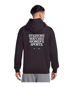 Rückansicht von Nike Everyone Watches Womens Sports Hoody Funktionssweatshirt Herren schwarzweiss