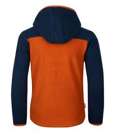 Rückansicht von Trollkids Stavanger Fleecejacke Kinder Nachtblau/Zimt