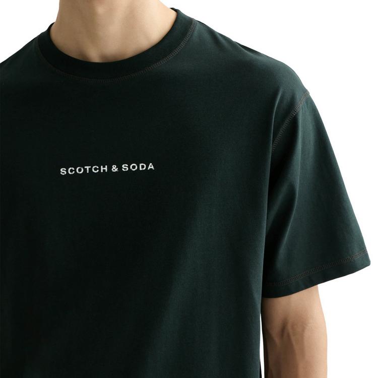 Scotch & Soda Scotch & Soda T-Shirt T-Shirt Herren - Dunkelgr&uuml;n - 4 | SportScheck