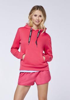 Rückansicht von Chiemsee Hoodie Sweatshirt Damen 18-1754 Raspberry