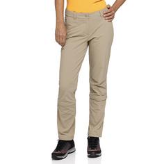 Rückansicht von Sch&ouml;ffel Pants Engadin1 Zip Off Wanderhose Damen 4705 beige