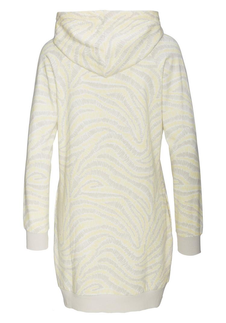 Lascana Lascana Sweatkleid Jerseykleid Damen - hellgelb-hellgrau-gemustert - 0 | SportScheck