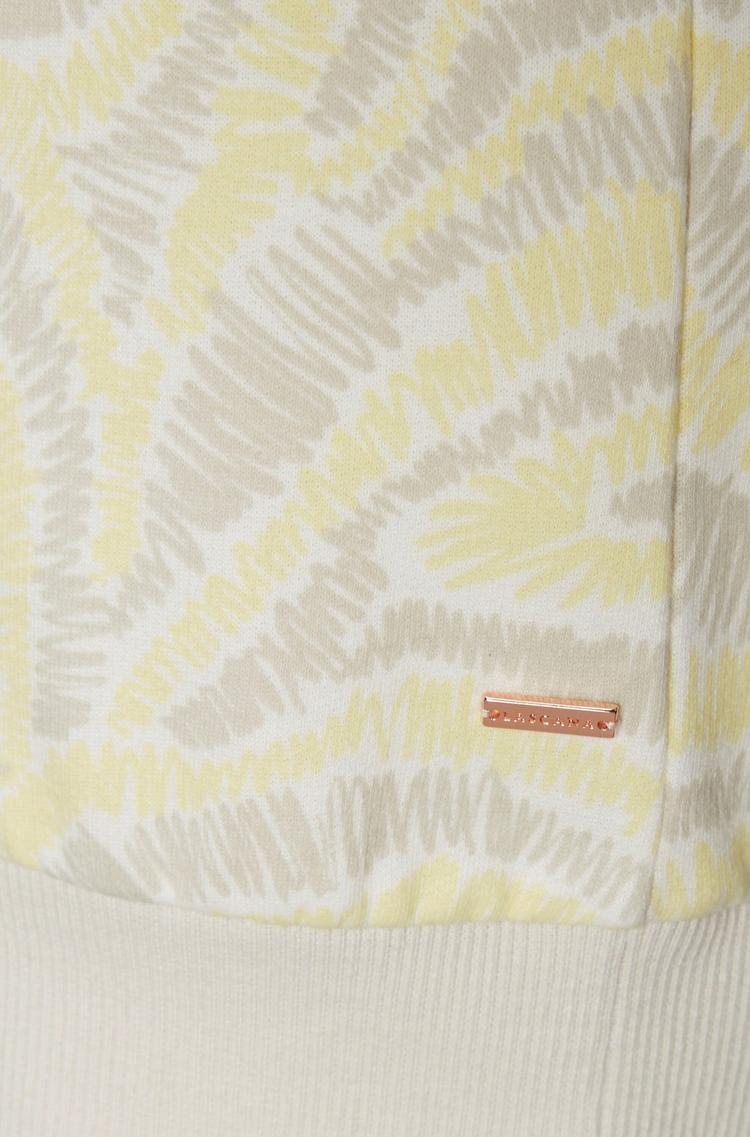 Lascana Lascana Sweatkleid Jerseykleid Damen - hellgelb-hellgrau-gemustert - 1 | SportScheck