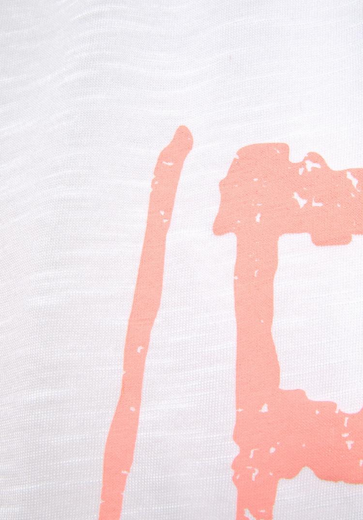 Vivance Vivance V-Shirt V-Shirt Damen - wei&szlig;-neonorange - 1 | SportScheck