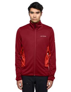 Rückansicht von VAUDE Men's Monviso Fleece FZ Jacket II Outdoorjacke Herren carmine/glowing red