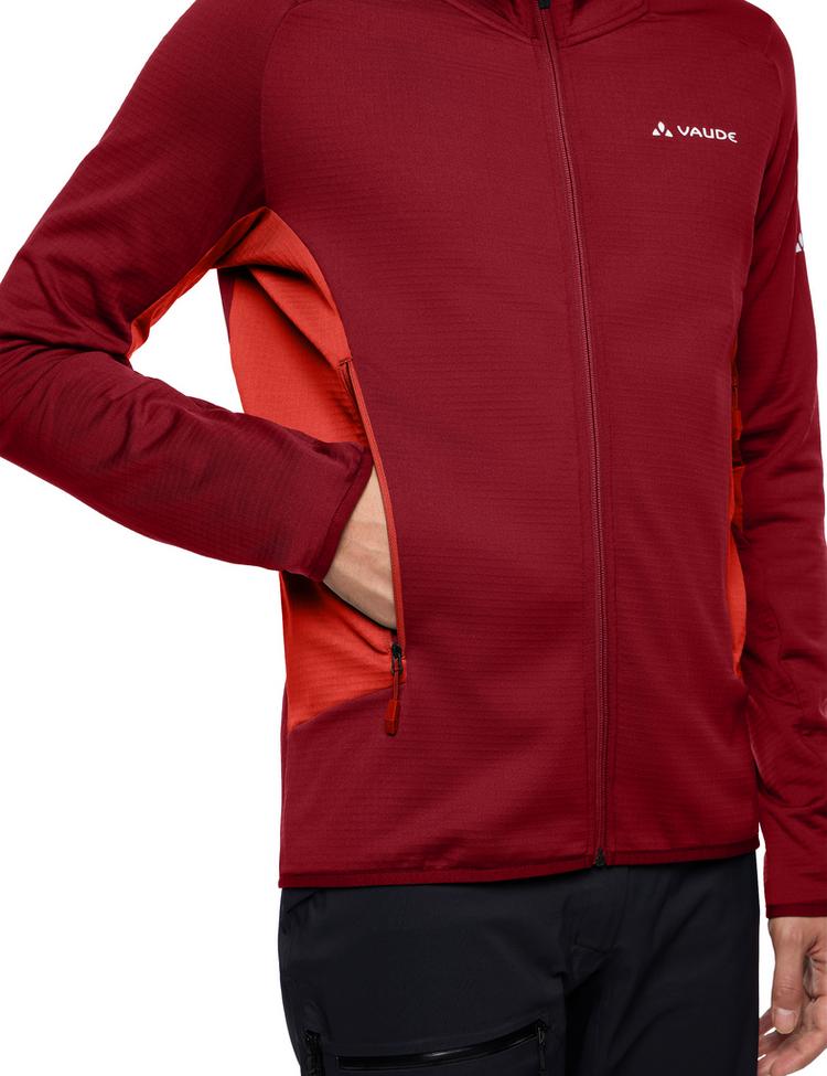 VAUDE VAUDE Men's Monviso Fleece FZ Jacket II Outdoorjacke Herren - carmine/glowing red - 0 | SportScheck
