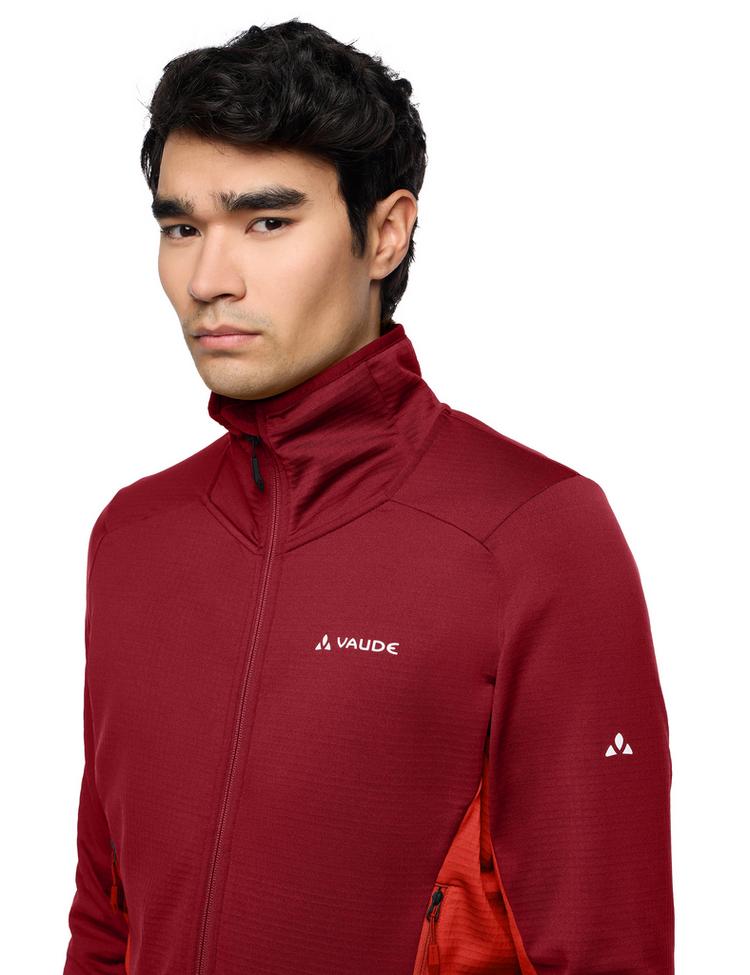 VAUDE VAUDE Men's Monviso Fleece FZ Jacket II Outdoorjacke Herren - carmine/glowing red - 1 | SportScheck