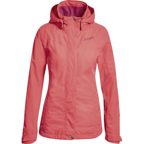 Rückansicht von Maier Sports Metor Softshelljacke Damen Pink