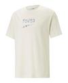 PUMA Downtown Logo Graphic T-Shirt Wei&szlig; T-Shirt Herren - weiss