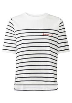 Lascana T-Shirt T-Shirt Damen wei&szlig;-marine gestreift