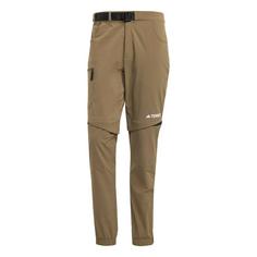 adidas TERREX Utilitas Hiking Zip-Off Hose Wanderhose Herren Olive Strata