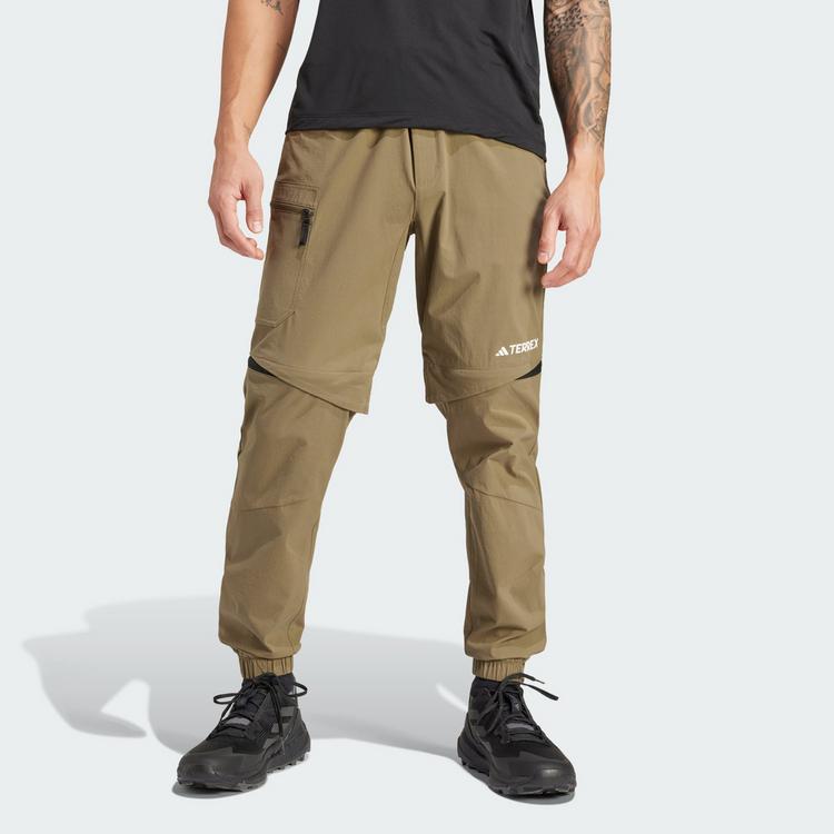 adidas adidas TERREX Utilitas Hiking Zip-Off Hose Wanderhose Herren - Olive Strata - 0 | SportScheck