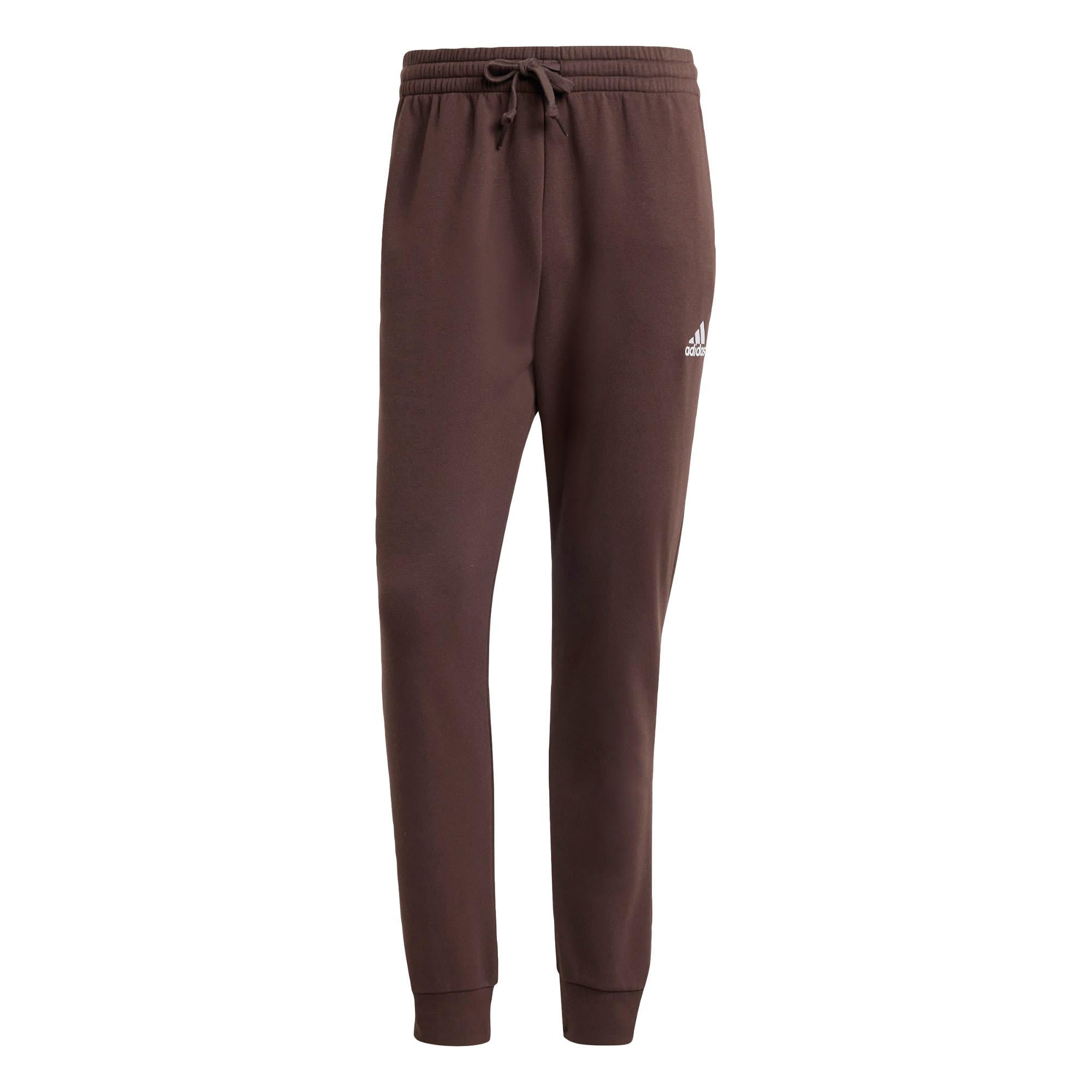 adidas Essentials Fleece Regular Tapered Hose Trainingshose Herren - Shadow Brown