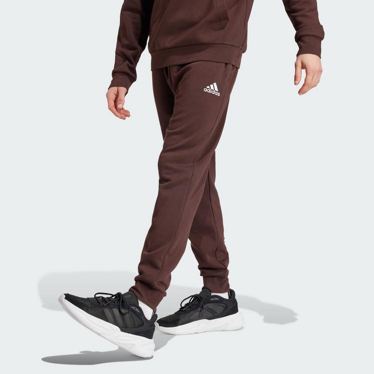adidas adidas Essentials Fleece Regular Tapered Hose Trainingshose Herren - Shadow Brown - 0 | SportScheck