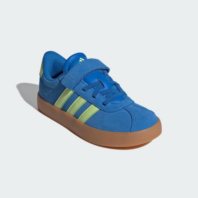 adidas adidas VL Court 3.0 Schuh Sneaker Kinder - Bright Royal / Pulse Lime / Gum - 3 | SportScheck