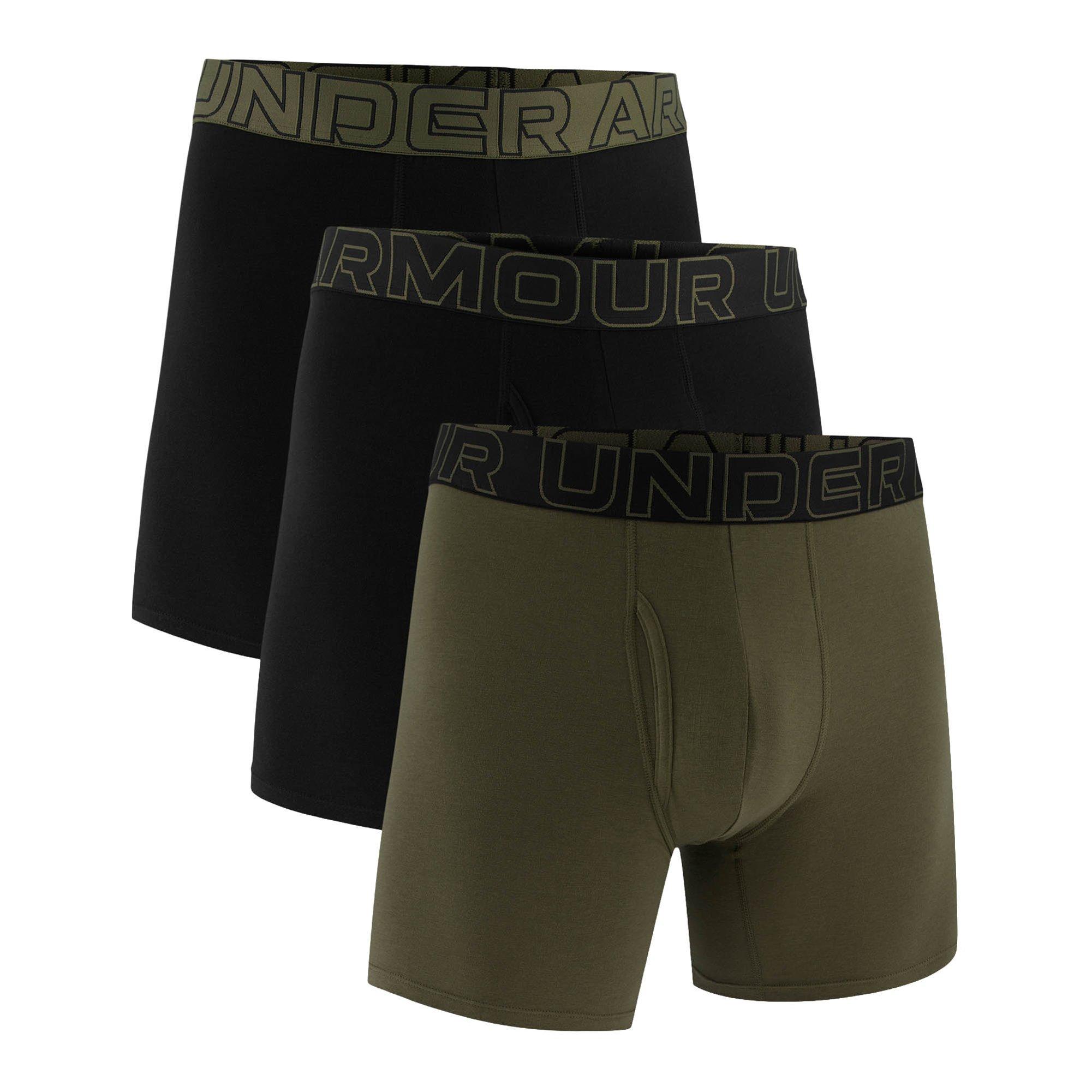 Under Armour Boxershort Unterhose Herren - Schwarz/Gr&uuml;n