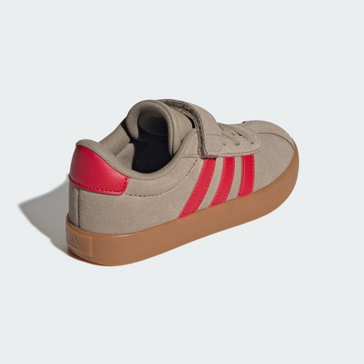 adidas adidas VL Court 3.0 Schuh Sneaker Kinder - Blanch Cargo / Pure Ruby / Gold Metallic - 4 | SportScheck